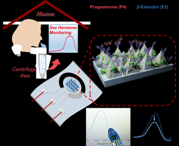 面向性激素居家监测的亚飞摩尔级柔性传感电极